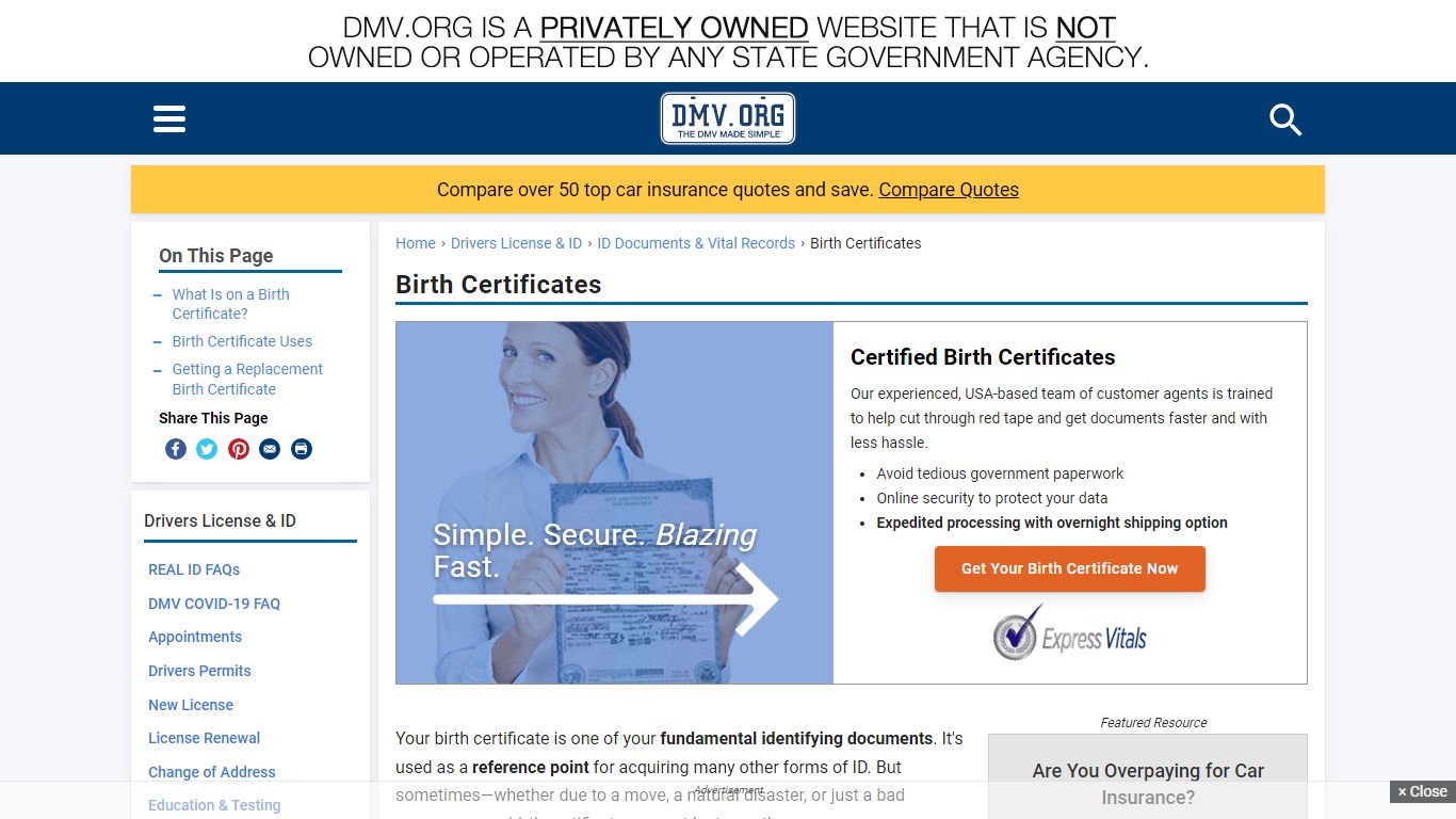 How to Get a Copy of Your Lost Birth Certificate | DMV.ORG